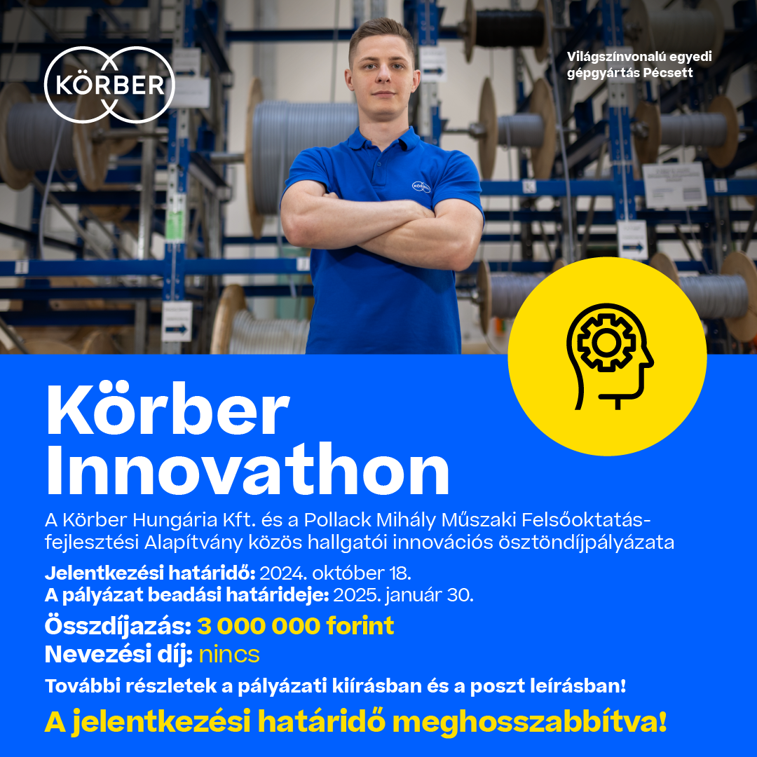 Körber Innovathon Hallgatói Innovációs Ösztöndíj