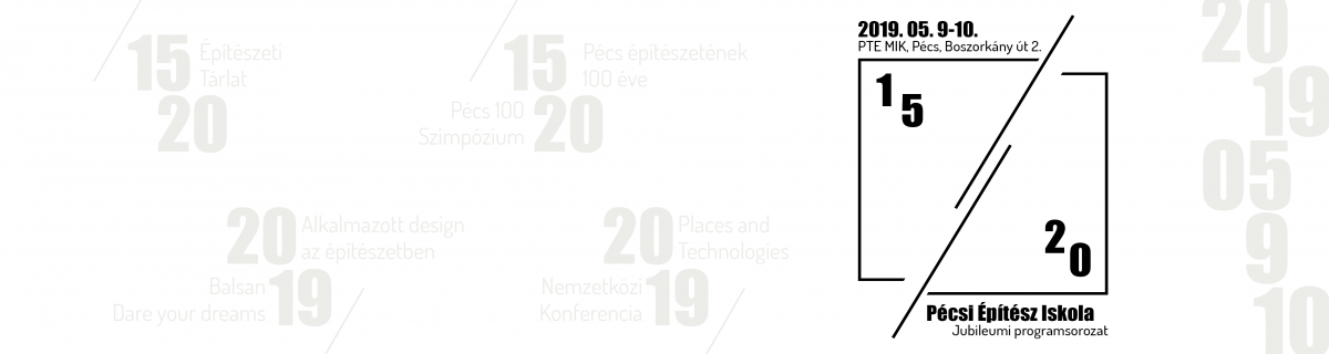 A Pécsi Építész Iskola Jubileumi programsorozata