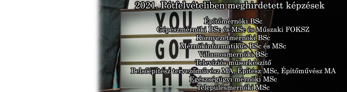 2021 Pótfelvételi