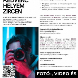 Kedvenc épületem, kedvenc helyem Zircen – pályázat